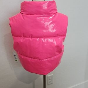 Tractr Shiny Pink Puffer Vest - NWT Girls LG & XL